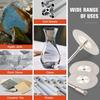 SI FANG 40mm Diamond Cutting Wheel with 1/8" Mandrel for Glass Agates Rocks Ceramic Tile Metal, Coated Polishing Cutting Discs Cut Off Wheels Rotary
