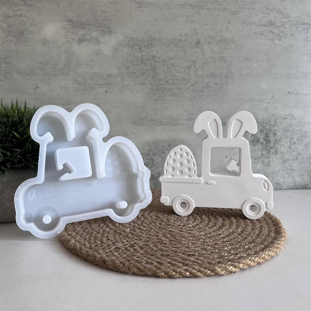 Home Decoration Mold Silicone Ornaments Making Mould Eggs Transport Truck Shaped Gypsum Mould Jewelry Crafting Tool
