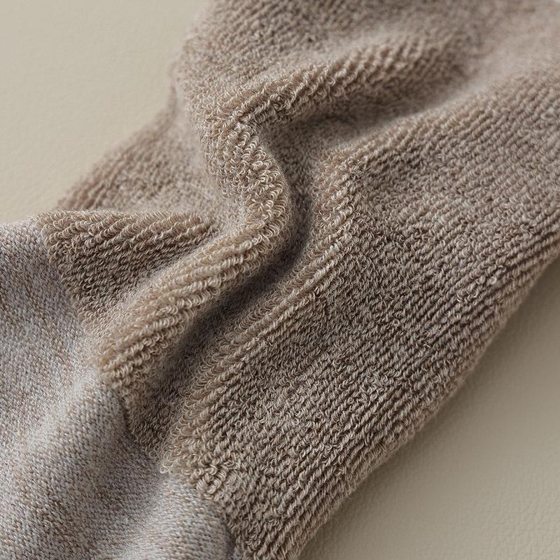 Women's Winter Anti-Odor Five-Toe Mid-Tube Socks - Thick, Warm, Sweat-Absorbent Cotton Terry.