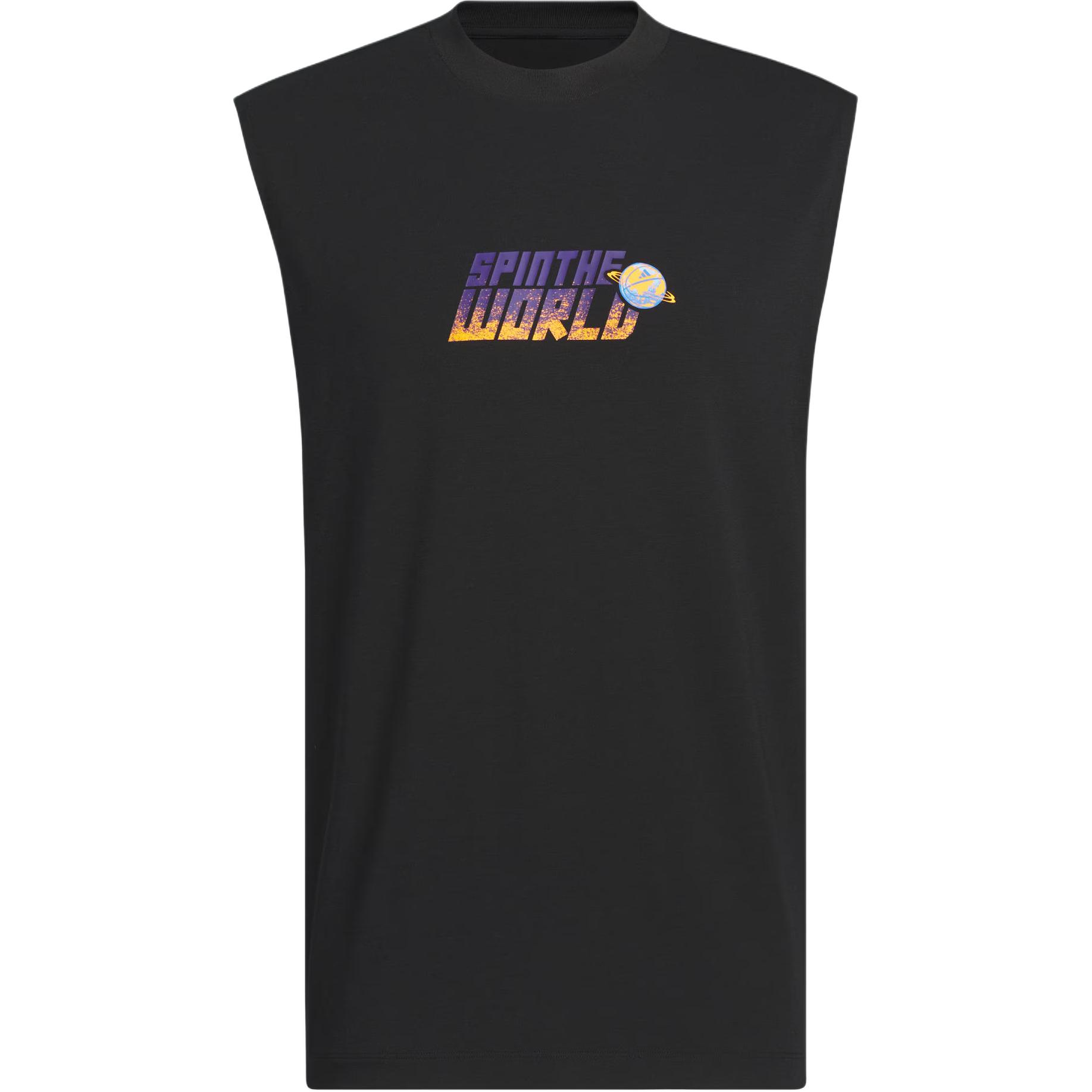 

Adidas Basketball Ss25 Graphic Tank Top Fashion Comfortable Loose Round Neck Sleeveless Vest Men Tops KC0310 S