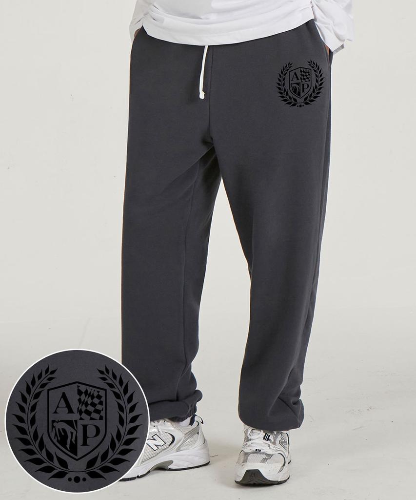 ASTRAL PROJECTION Shield Emblem Comfortable Training Sweat Jogger Pants_Charcoal