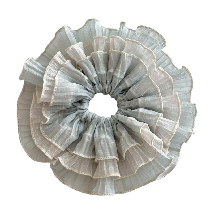 Lacy Hair Tie Elastic Scrunchies Multi Layer French Hair Rings for Elegant Updos Suitable for Long Hair