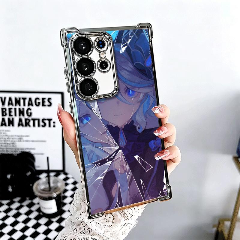 Genshin Impact Furina Weiche Handyhülle Für Samsung Galaxy S26 Ultra S25 Edge S24 FE S23 Plus S22 S21 + S20 Galvanisiert Anti-Fall Fund