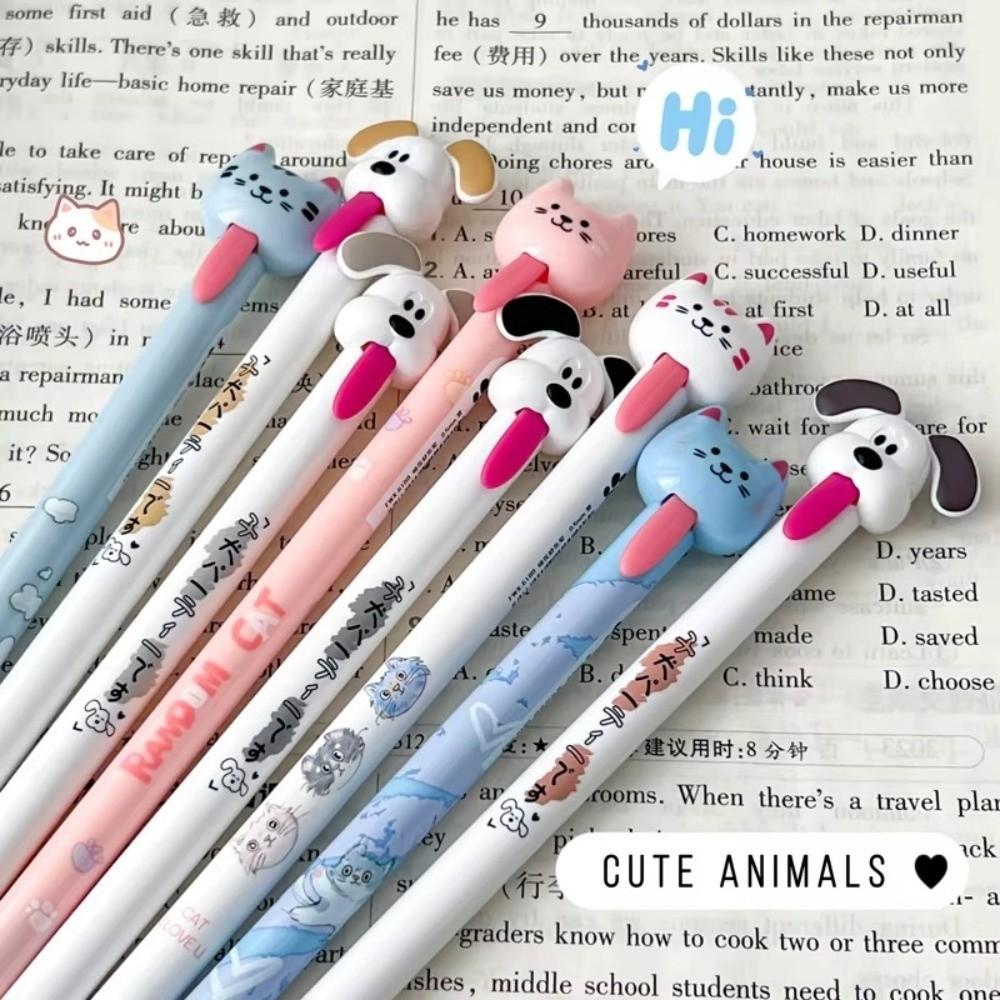 Quick-Drying Writing Pens Pull-Out Stationery Pens Fun Writing Gel Pens  Children Gift