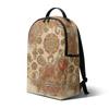 Internationale Station Pod-Muster Benutzerdefinierter Rucksack Retro Ethnischer Stil Mindestbestellung Reise-Erinnerungsbeutel