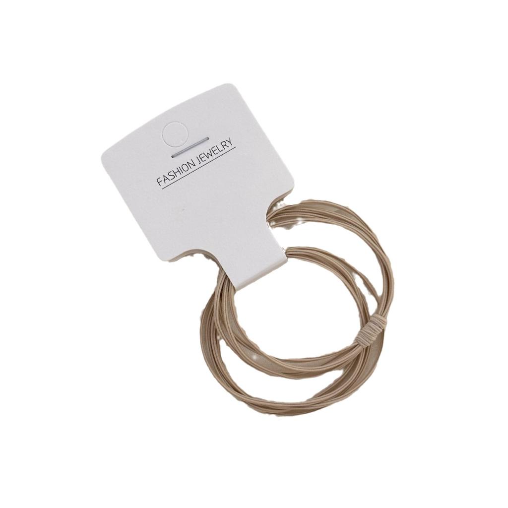 Hochelastischer Haargummi für Erwachsene, Mehrsträngiges Haarband, Basic und Vielseitig, Einfaches Haaraccessoire, Lederband