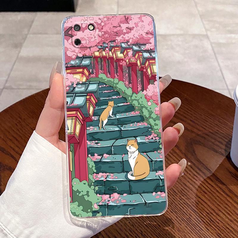 Jelly Casing For Huawei Y5P 2020 / Honor 9s Fundas Capa Clear Silicone Soft TPU Back Cover Cute Cat Rabbit Heart Protective Case