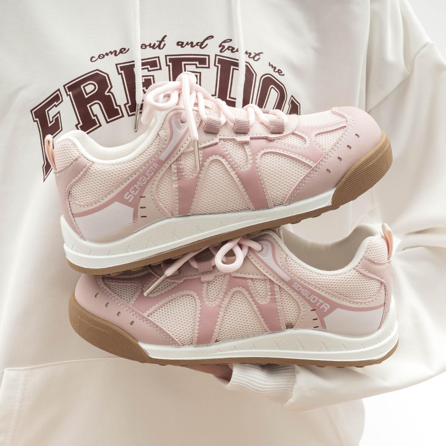 Mesh White Shoes Thick Sole Lightweight Women s Shoes Comfortable Breathable Casual Shoes Fashionable Sports Shoes 35 3159₽