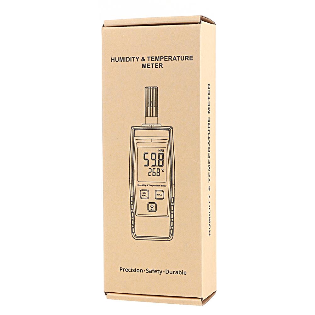 Digital Handheld Electronic Humidity Thermometer High Precision Thermo-Hygrometer Backlight LCD Room Thermometer Max Min Records