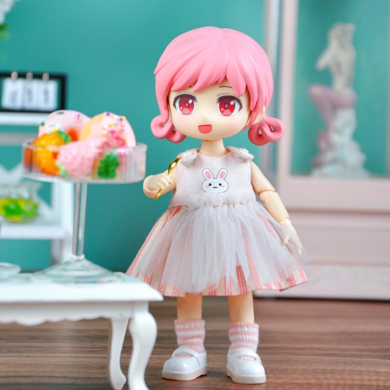 YMY Movable Jointed Doll Ob11 112 Bjd Toys Including Gsc Doll Head Body Clothes Shoes For Boys and Girls Gifts