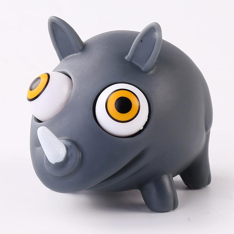 Animal de Peluche Suave Lindo Bola Antiestrés Aprieta Guiño Muñeco de Ventilación Juguetes Abraact Suave Pegajoso Squishi Juguetes para Aliviar el Estrés Regalo Divertido J79