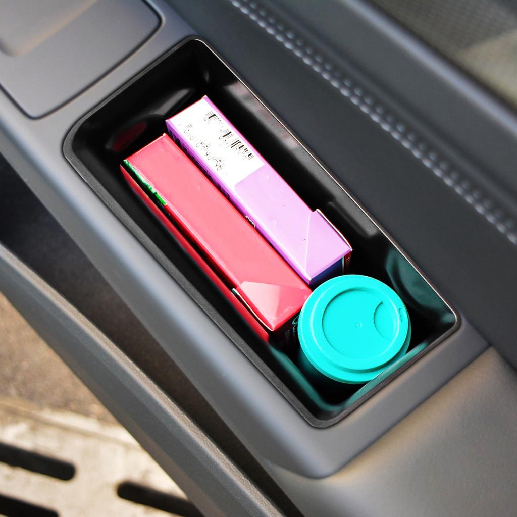 Tür Ablagebox Fach für 2025-2025 VW Volkswagen Golf GTI R MK8 Hintertür Seitenorganizer Griff Tasche Box ABS Autozubehör