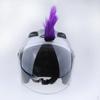 Motorcycle Skinhead Wig Punk Helmet Mohawk Costumes Hairpiece Red