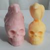 Halloween Skull Handmade Creative Mould Crow Eagle Stepping On Ghost Head Skull Aromatherapy Candle Gel Mould Plaster Drip Mold