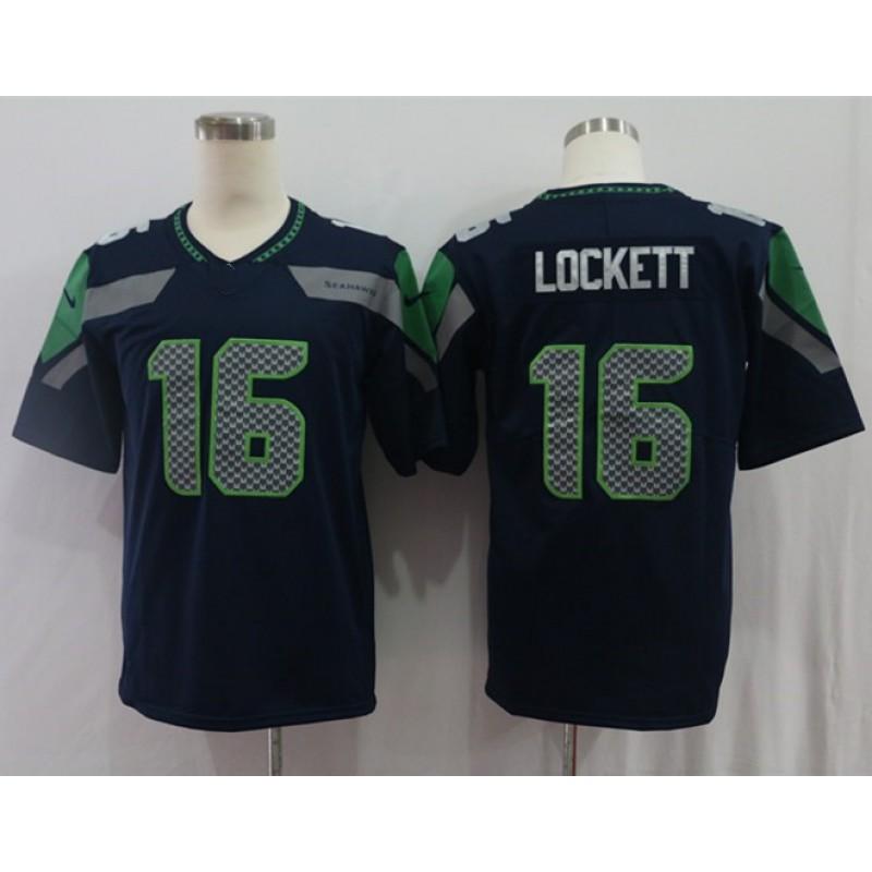 Seattle Seahawks Retro Embroidered Football Jersey Training Tee Men Women - Cotton Blend Athletic Top