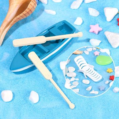 Garden Miniature Beach Chair DIY Sea View Ornaments Mini Paddle Boat