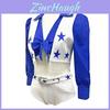 Football Match Cheerleader Girl Performance Costume Set For Performance And Event Use