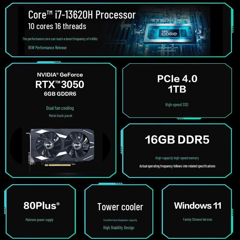 ASUS TUF Gaming 6X Desktop Gaming PC (CN version)