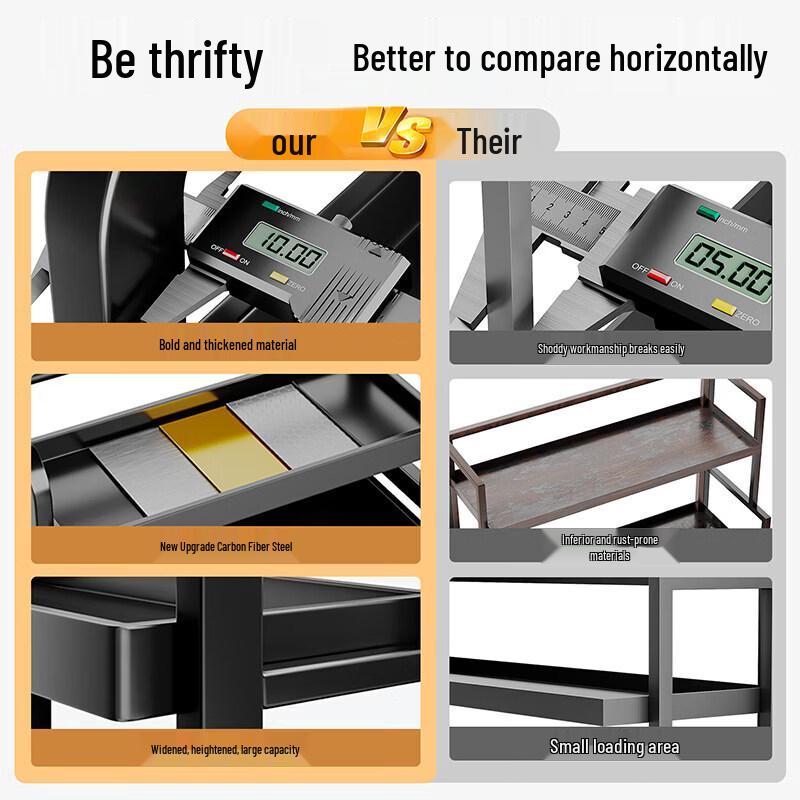 Countertop Kitchen Spice Rack Organizer