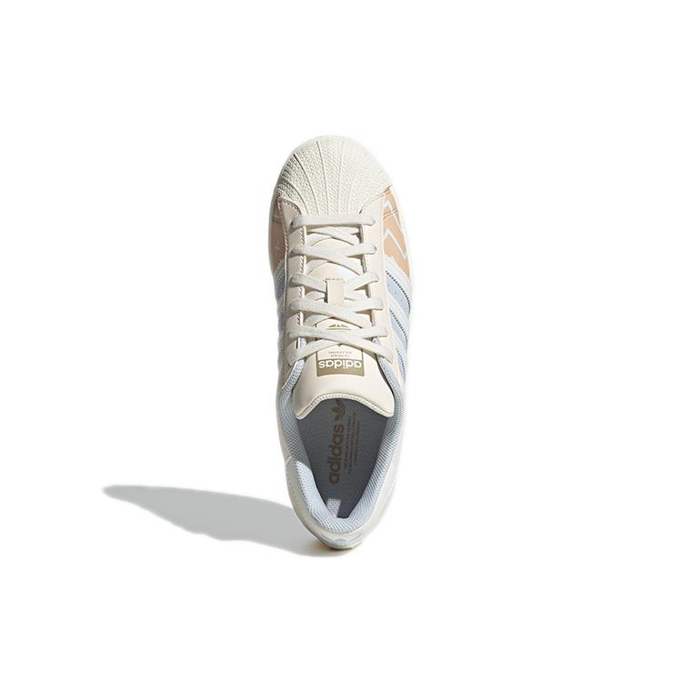 Adidas Originals Superstar Comfortable Wear Resistant Sneakers Creamy 'Cream Light Bluegray' Women's GW3310