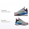 Li Ning Comfortable Versatile Non-Slip Shock Absorbing Wear-Resistant Breathable Rebound Mid-Top Kids Basketball Shoes Kids Basketball Shoes YKBR048-7