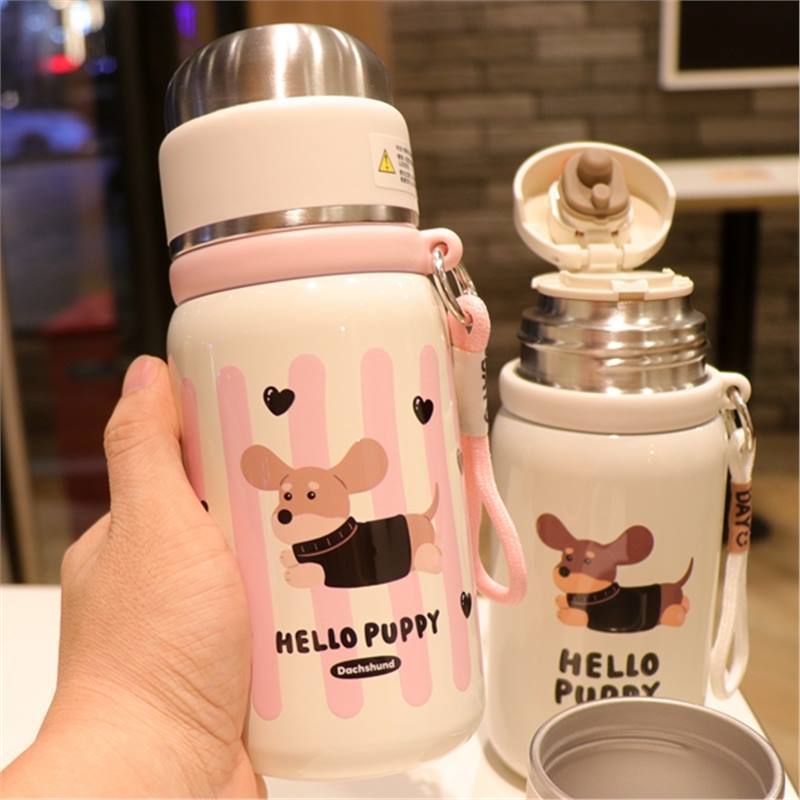 Thermos Cup Female New Student Water Cup School Special Children's Cup Cute Female High-value Birthday Gift