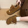 Women's large size soft elastic winter warm cold padded snow boots non-slip wear outdoor casual sneakers cotton shoes