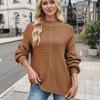 Half High Neck, New Autumn/winter 2025 Collection, Solid Color, Versatile Pullover Sweater, Loose Knit Sweater, Winter Inner Layer with Long Sleeves
