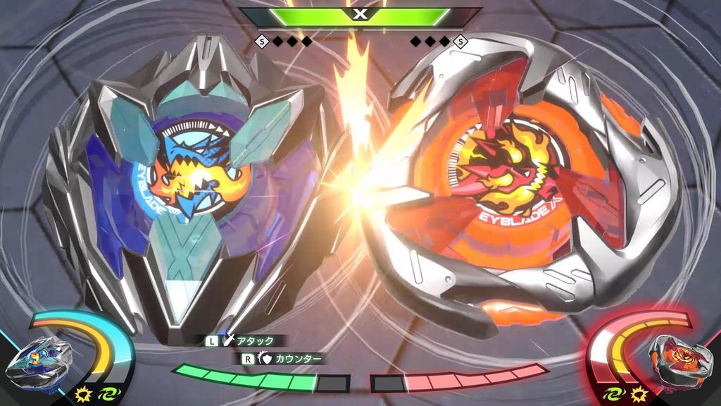 BEYBLADE X XONE - Nintendo Switch [Official Japanese Physical Edition with Exclusive Beyblade "Shinobi Knife 4-60LF Metal Coat Blue"]