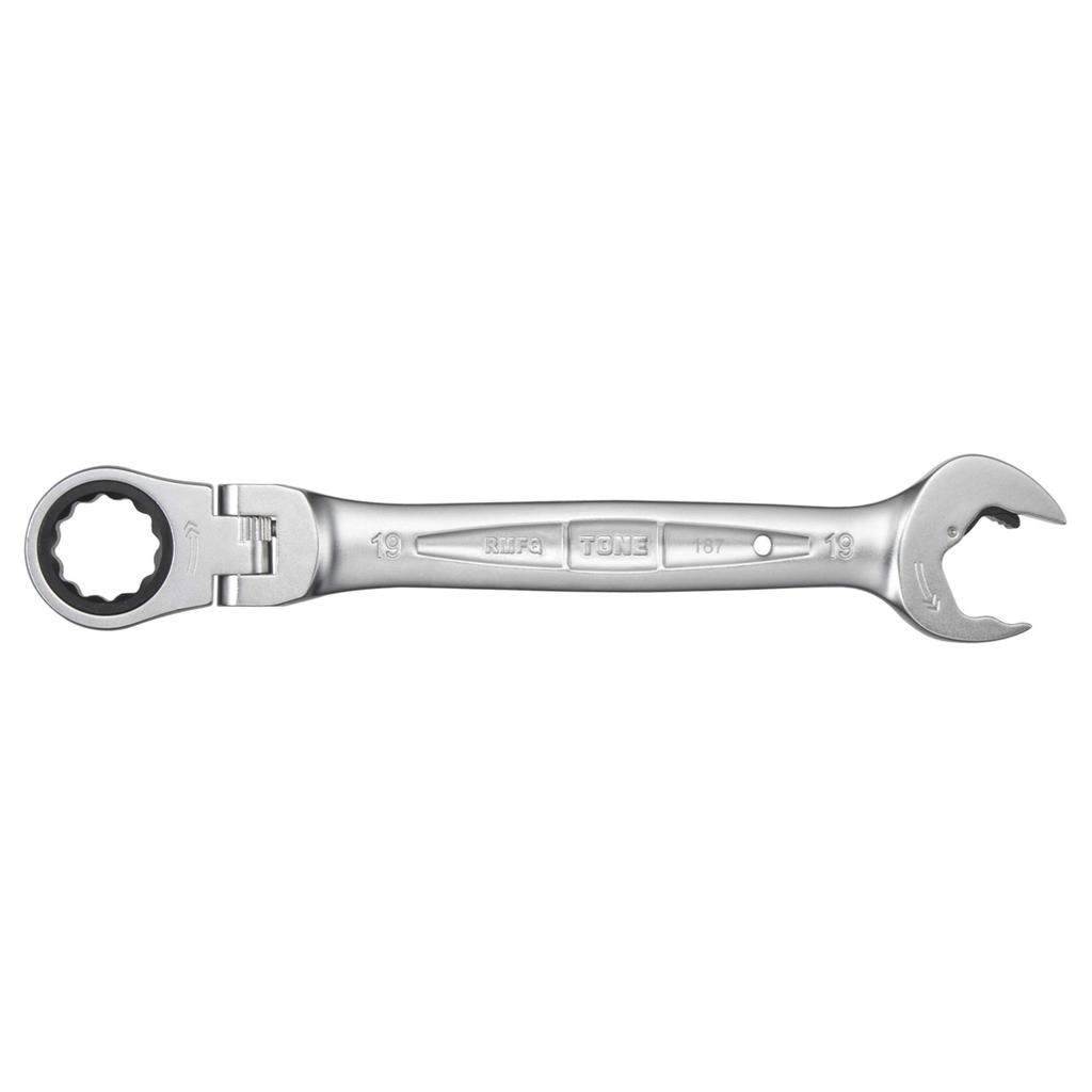 Tone Quick Ratchet 19mm Width RMFQ-19 Swing-Neck Wrench,