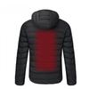 Luxurious Usb Heated Warm Back Cervical Spine Hooded Winter Jacket For Motorcycle Skiing