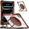 For iPad Pro 13 (2024) Case with Shoulder Strap Kickstand PC+TPU+Acrylic Tablet Cover