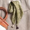 New 71 polka dot small square scarf silk scarf women's Korean velvet double-sided hanging ear neck protection small scarf scarf shawl