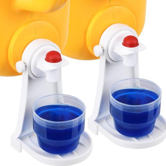 2 Pcs Laundry Detergent Holder Anti-drip Cup Holder Universal Firmly Hold On Spill