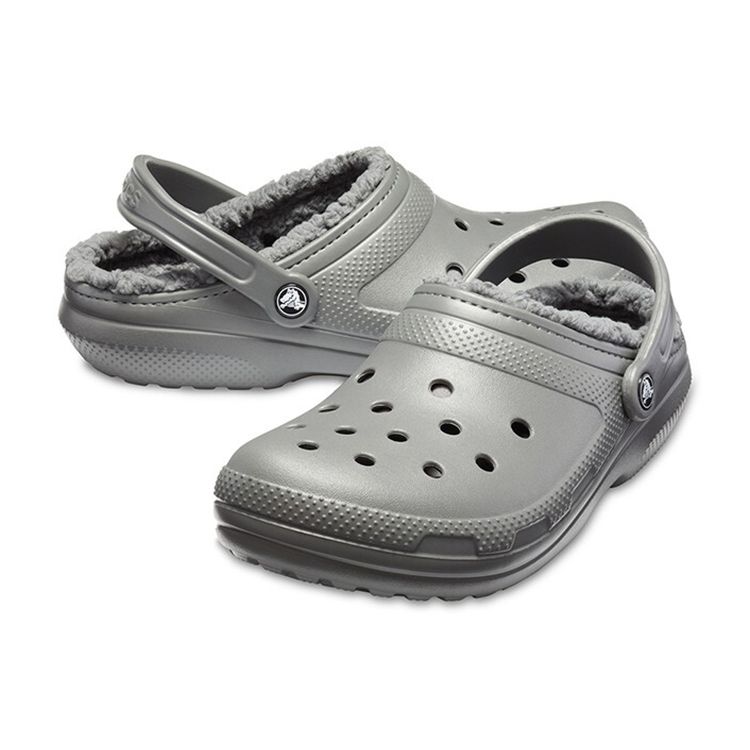 Crocs Classic Clog Round Toe Lace-Up Clogs Unisex Footwear Gray 203591-0EX