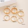 6Pcs Minimalist Plain Band Ring Set For Women Gold Plated Stackable Simple Dainty Stacking Rings Daily Wear Jewelry Gifts 2026