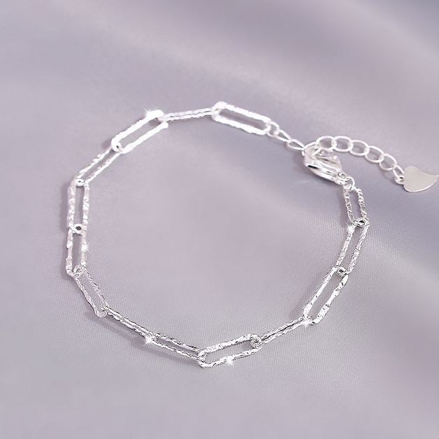 Vintage 925 Sterling Silver Bracelets for Women Luxury Korean Hollow Texture Round Bead Bracelet Party Wedding Beautiful Jewelry