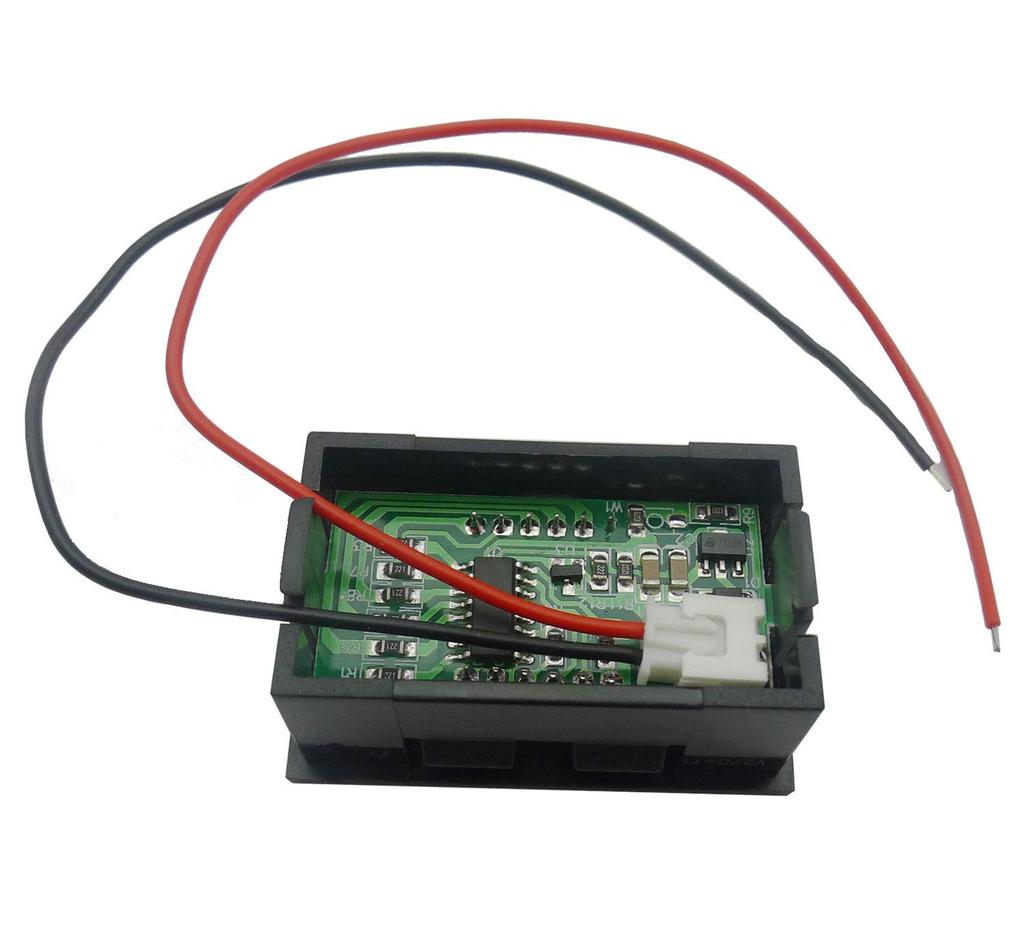 KKHMF 3 Pieces Red DC3.2V-30V Digital Voltmeter Applicable 6V 12V