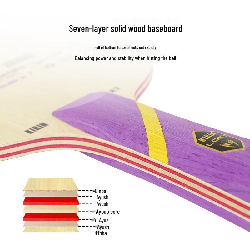 Raquette de tennis de table LOKI K7 Bois Pur