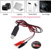 USB to 1.5V Power Cable for Clock Thermometer LED Toys and more device 2M