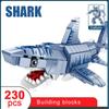 Diy Ocean Animals Robot Deformation Construction Block Creative Assembly Crab Shark Lobster Toys For Kids Adults Present Small Particle