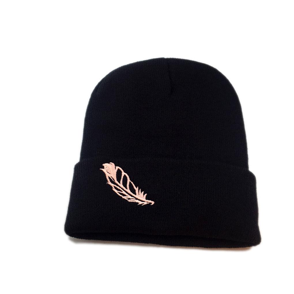 Мода Мужчины Женщины Вязаная Шерстяная Шапка Вязаная Шапка Буквы Плетеный Теплый Толстый Зимний Головной Аксессуар