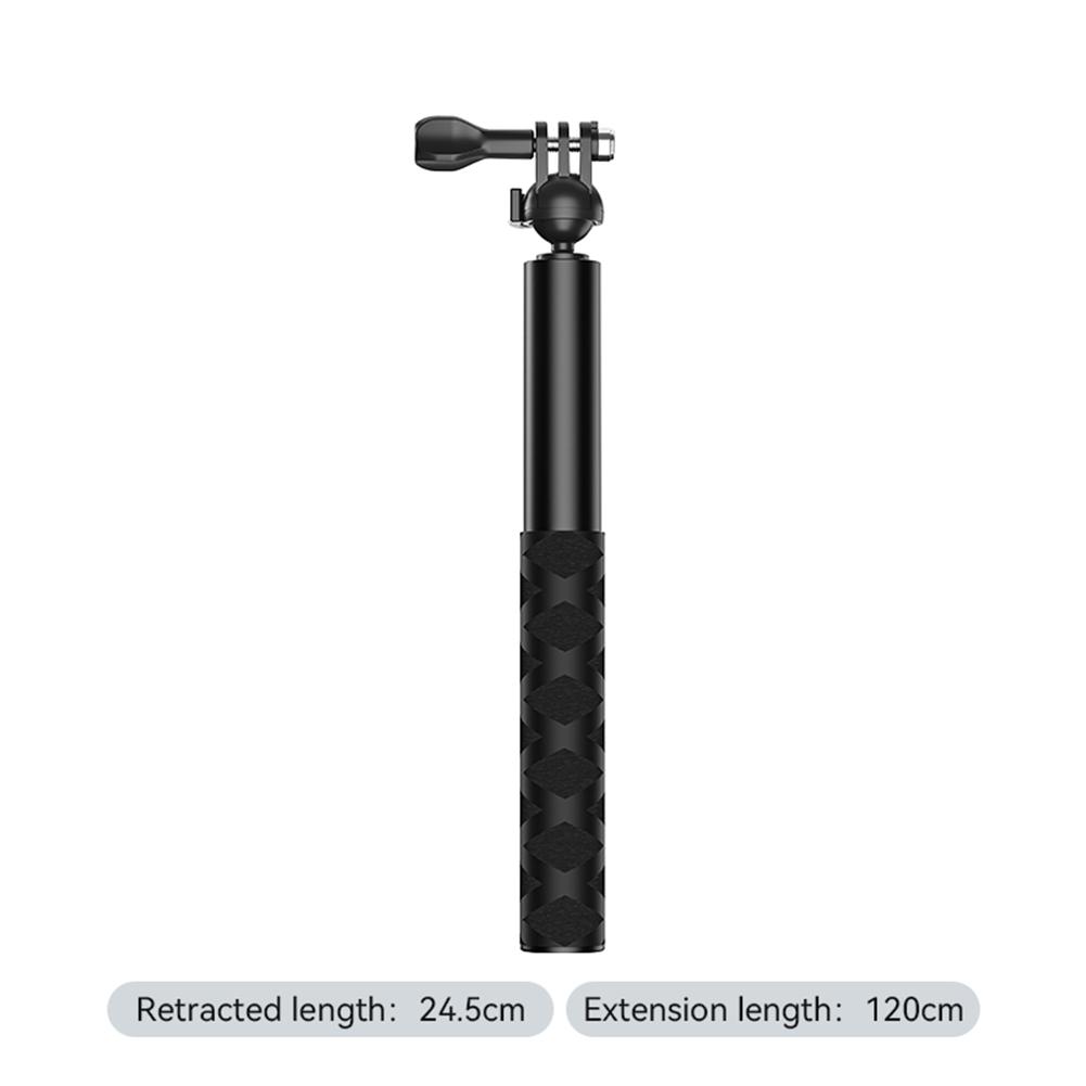 360° Rotatable Selfie Stick Portable Extendable Invisible Pole Compatible For DJI ACTION 3/4/pocket3 Action Camera