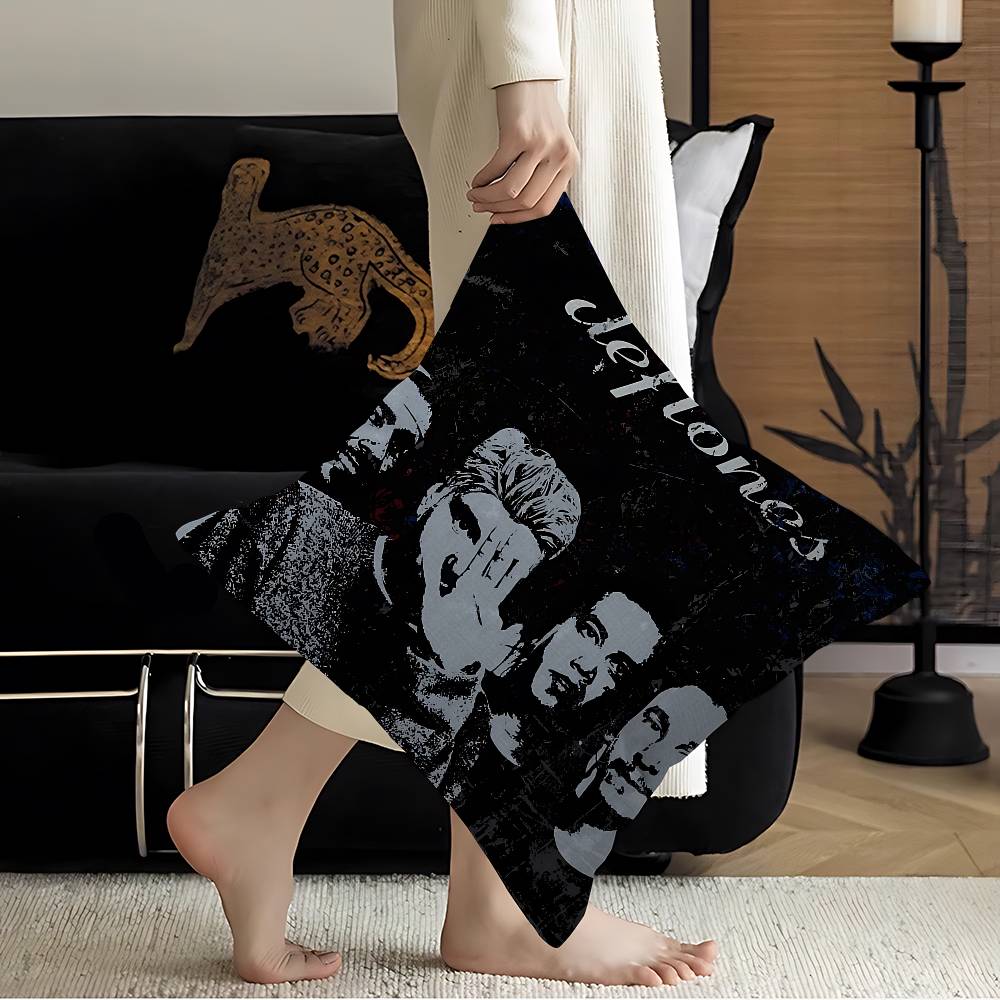 Hip Hop Singer Star Deftones Pillow Anime Pillow Sofa Bed Head Pillow Cover Cushion Cover 45x45 Cm Fashion