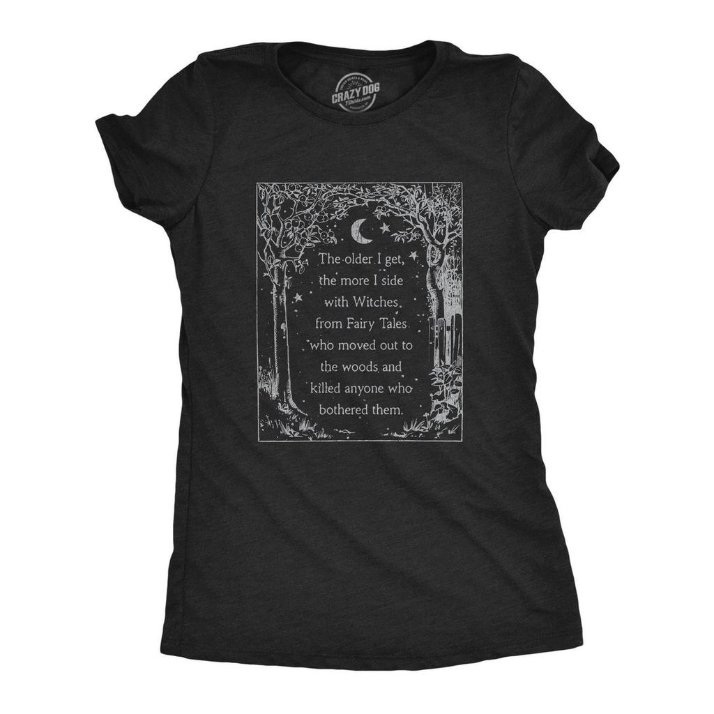 Side With Witches T-Shirt, Pagan Occult Salem Tee for Women, Witchy Halloween Shirt, Spooky Season Gift for Her