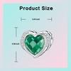 925 Sterling Copper January-December Birthday Stone Love Zircon Pendant Bead Fit Charms Necklace Bracelet Women Zircon DIY Gift