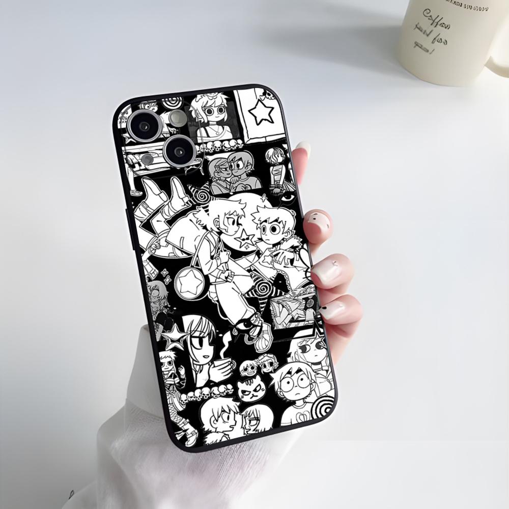 S-Scott Pilgrim Phone Case For IPhone 17 Pro Max 15 Pro 16 14 Plus 12 13 Mini 11 Pro Shockproof Soft Cover