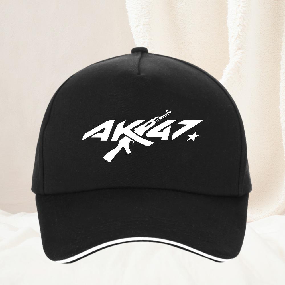 AK Gun Unisex Baseball Cap Tactical Shooting Hats Vintage Outdoor Adjustable Adventure Hat All Seasons Travel Gift Headwear