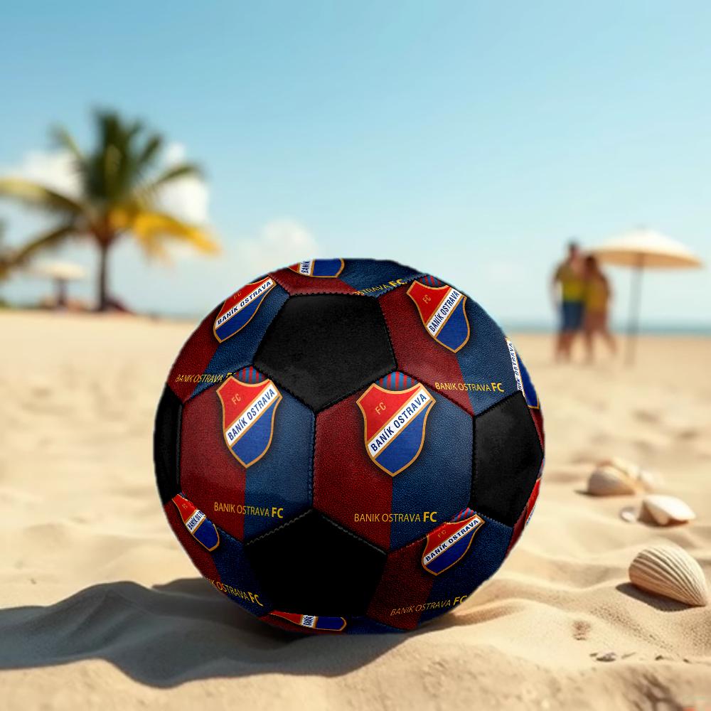 SIZE 5 FC Baník Ostrava Soccer Ball Colorful All Ages Machine Stitched PVC Competition Ready Durable High-Bounce