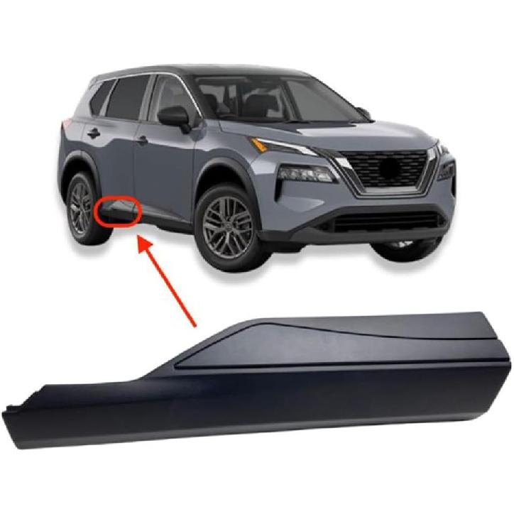Lower Right Passenger Rear Door Side Molding Trim Black,Door Molding Trim,Compatible for 2021 2022 2023 Rogue,Replacement 82870-6RR0A